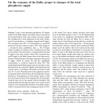 On the response of the Baltic proper to changes of the total phosphorus supply